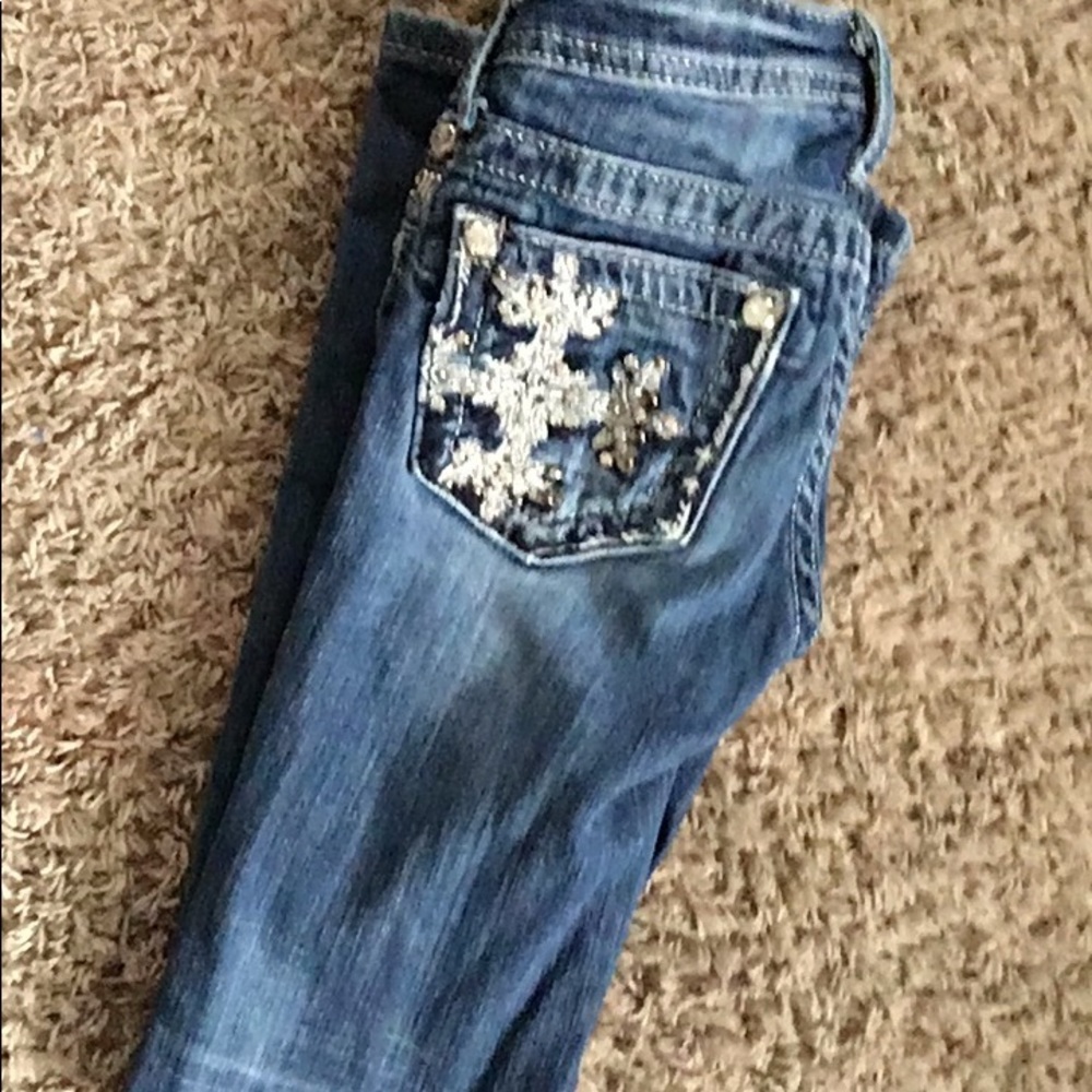 Size 8 girls miss me jeans boot cut